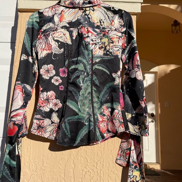 Just Cavalli Floral Button Up Shirt - Picture 8 of 14